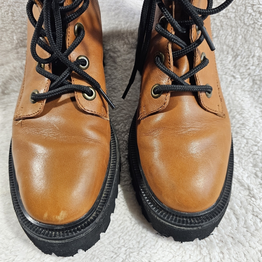 Madewell The Rayna Lace Up Leather Boots - Picture 8 of 11